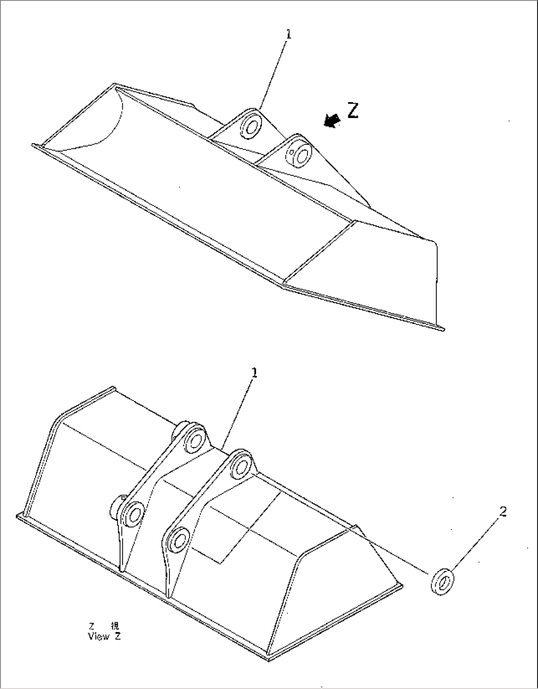 SLOPE FINISHING BUCKET