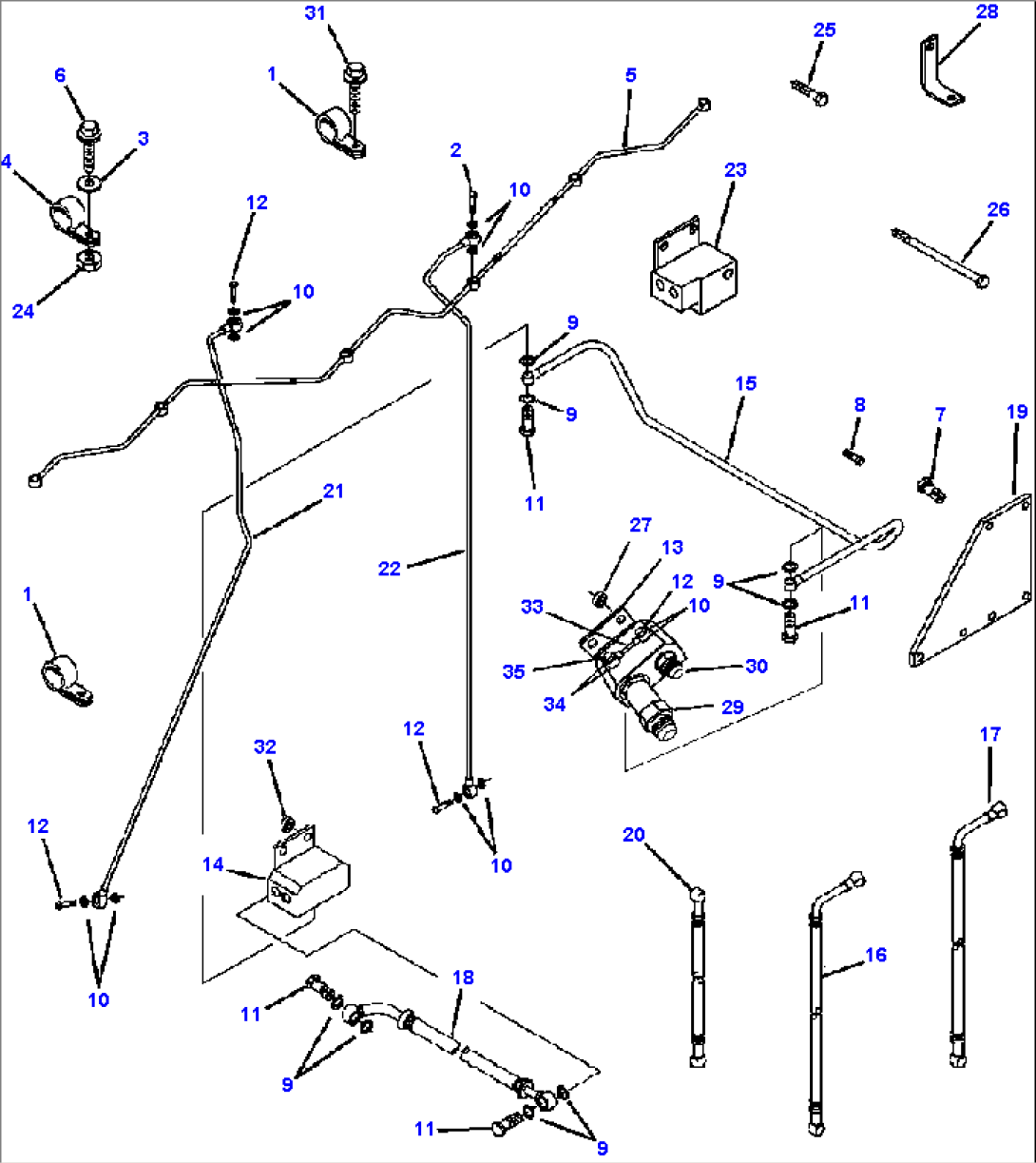 A4103-A7A8 FUEL PIPING (S/N A50023-)