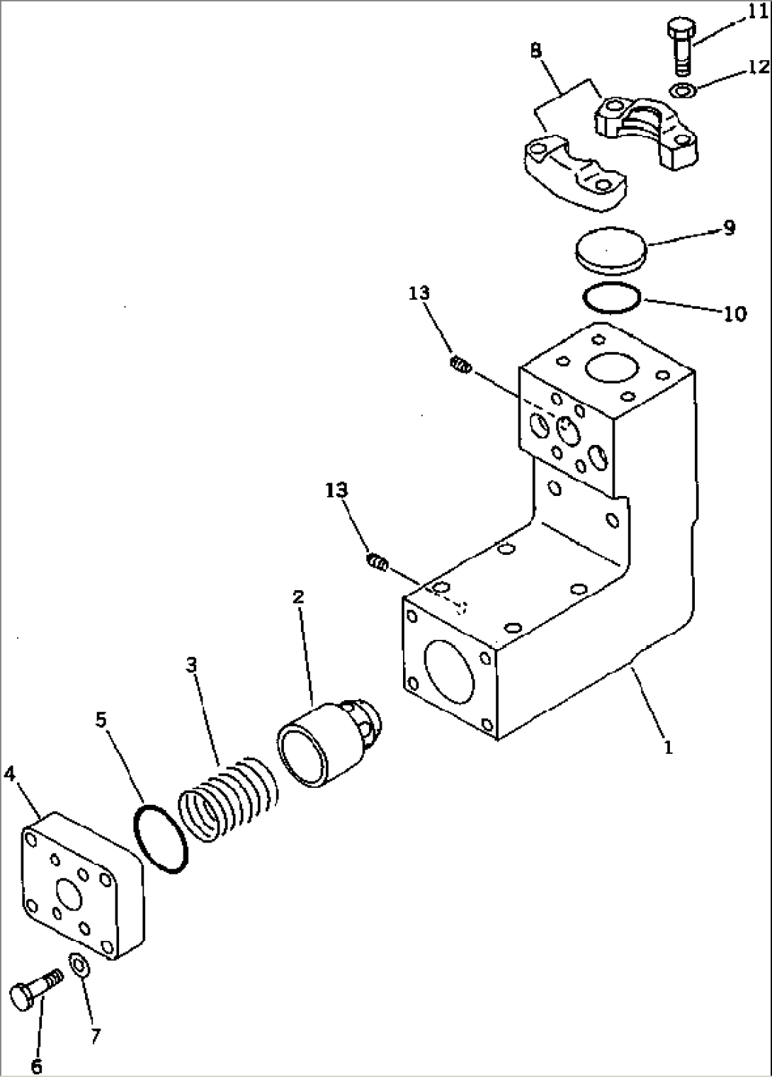 OIL COOLER SHORT-PASS VALVE (FOR SWING CONTROL VALVE)
