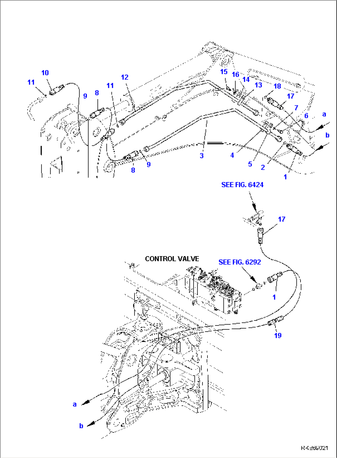 HYDRAULIC PIPING (HAMMER LINE) (WITH TELESCOPIC ARM) (1/2)