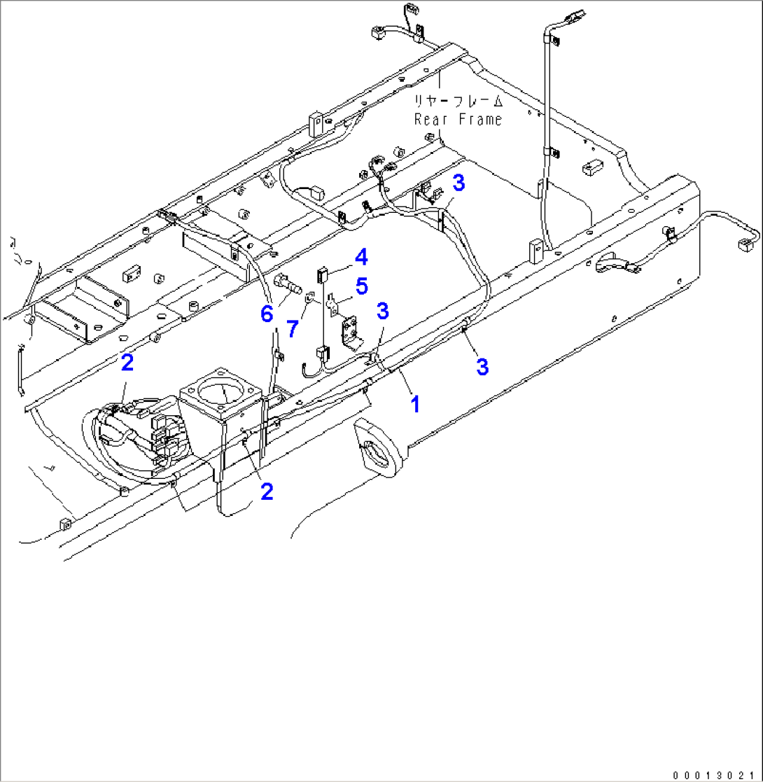 REAR HARNESS (HEAT WIRE GLASS) (FOR 2-PERSONS CAB)