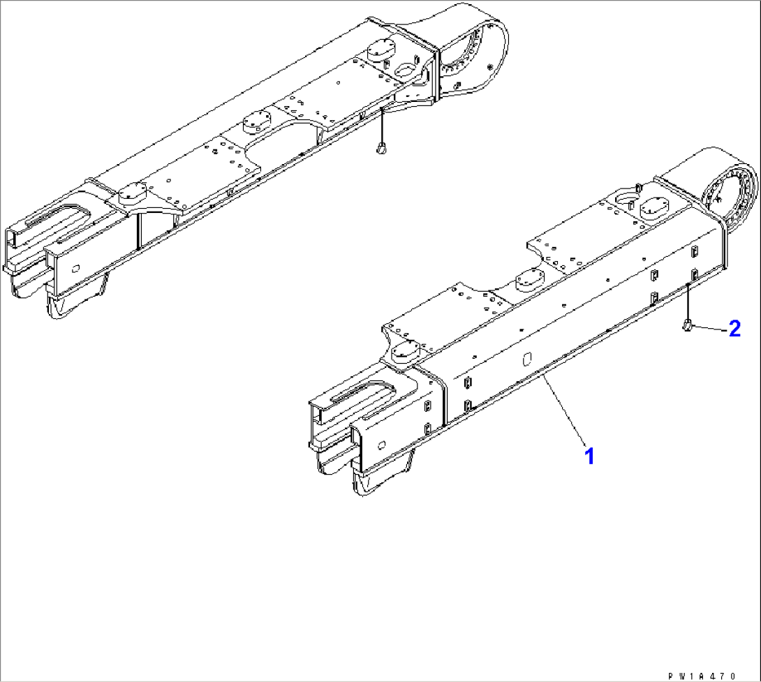 TRACK FRAME (QUARRY SPEC.) (L.H.)(#10104-)