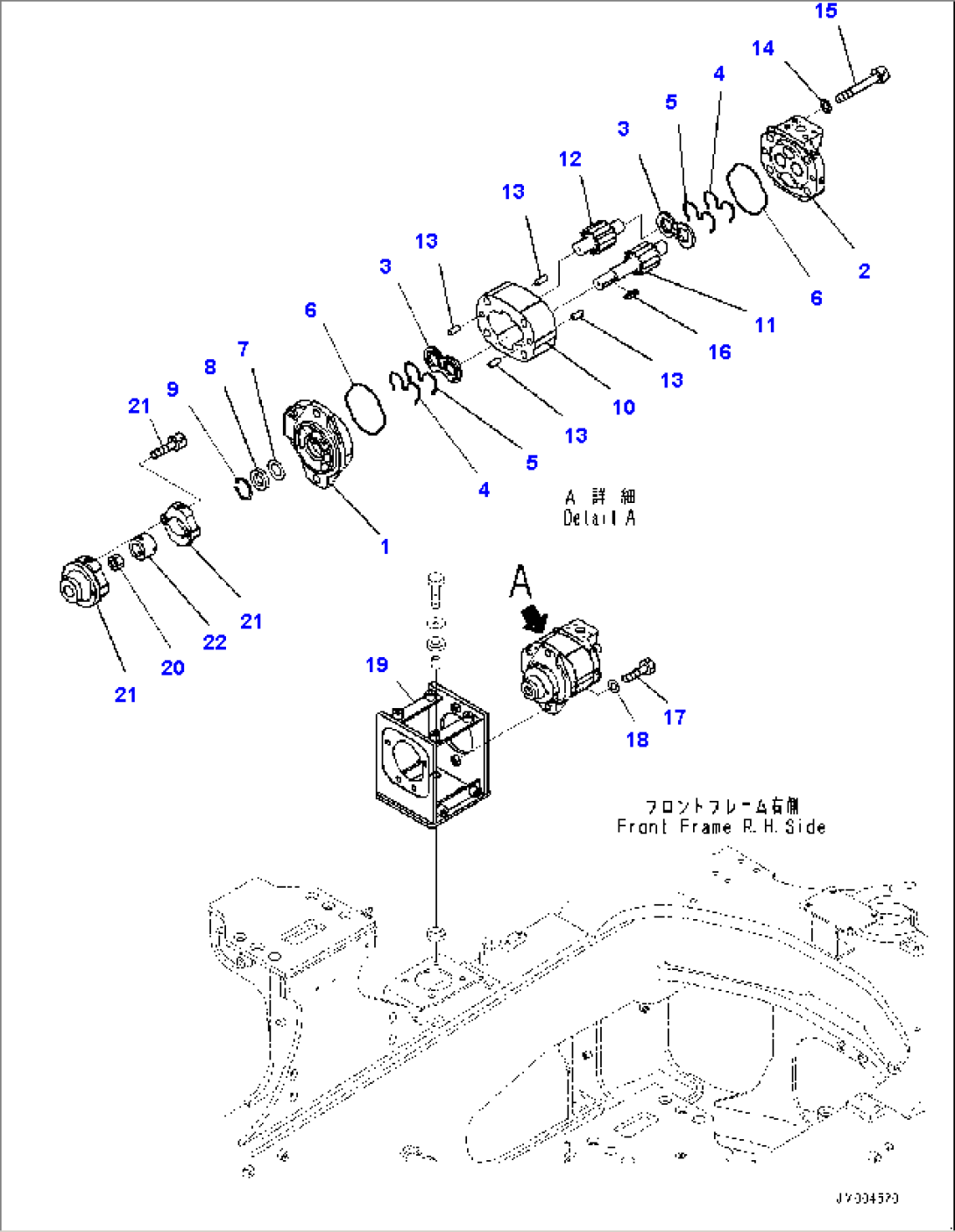 Brake Oil Cooler Piping, Center Brake Cooling Pump, Retarder (#5129-)