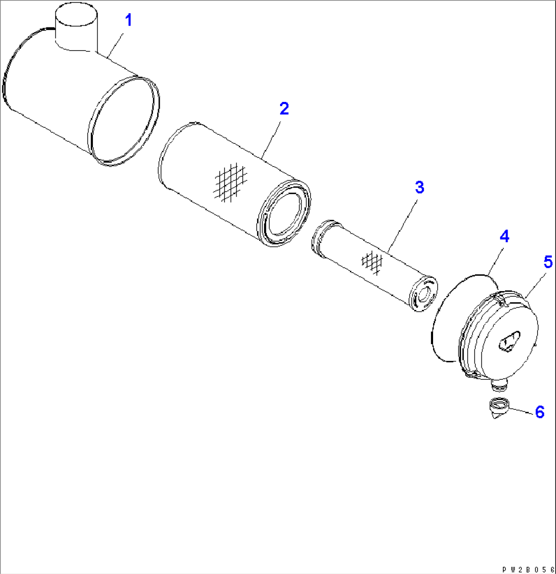 AIR CLEANER(#6001-)