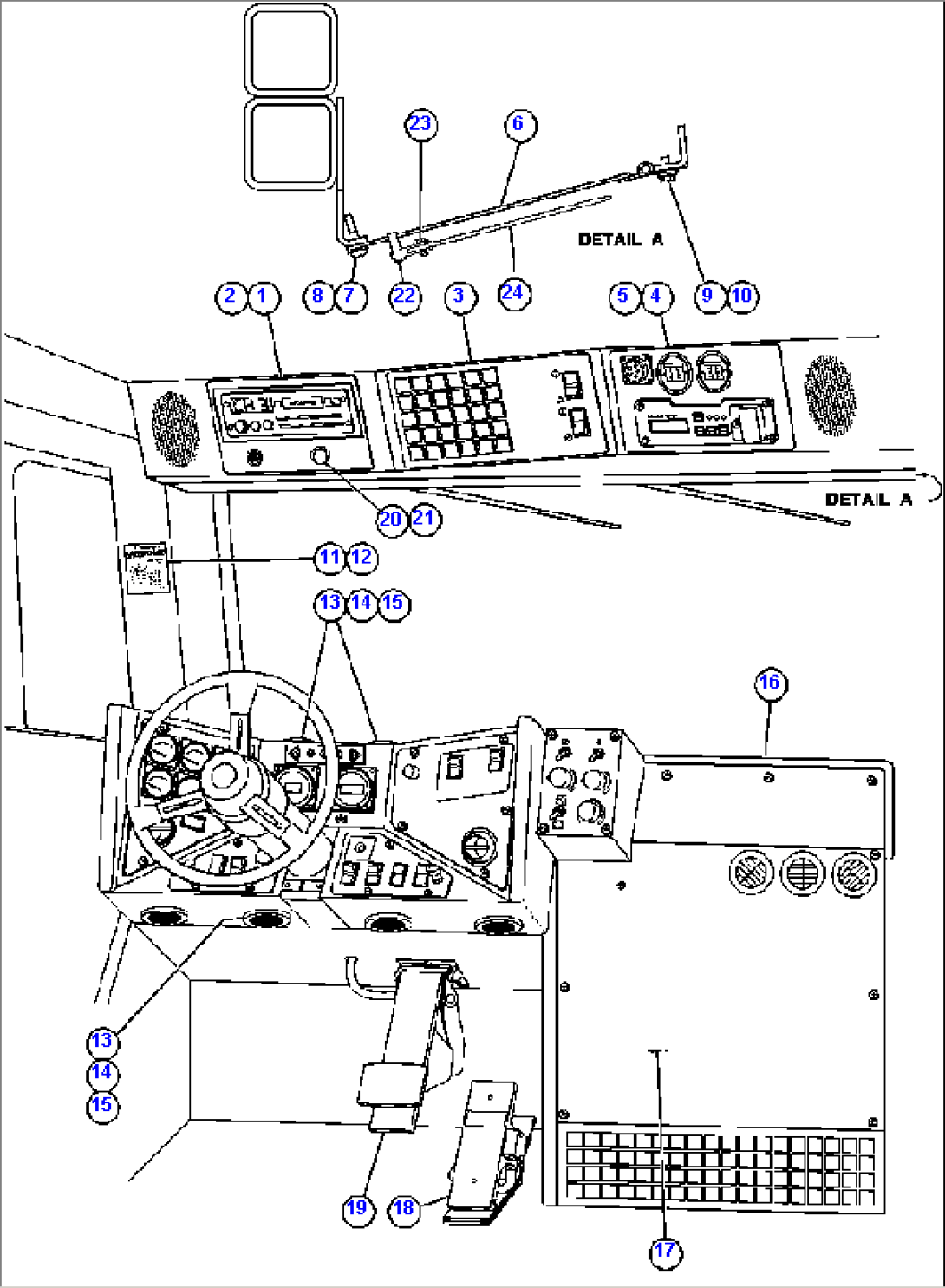 OPERATOR CONTROLS & OVERHEAD PANEL