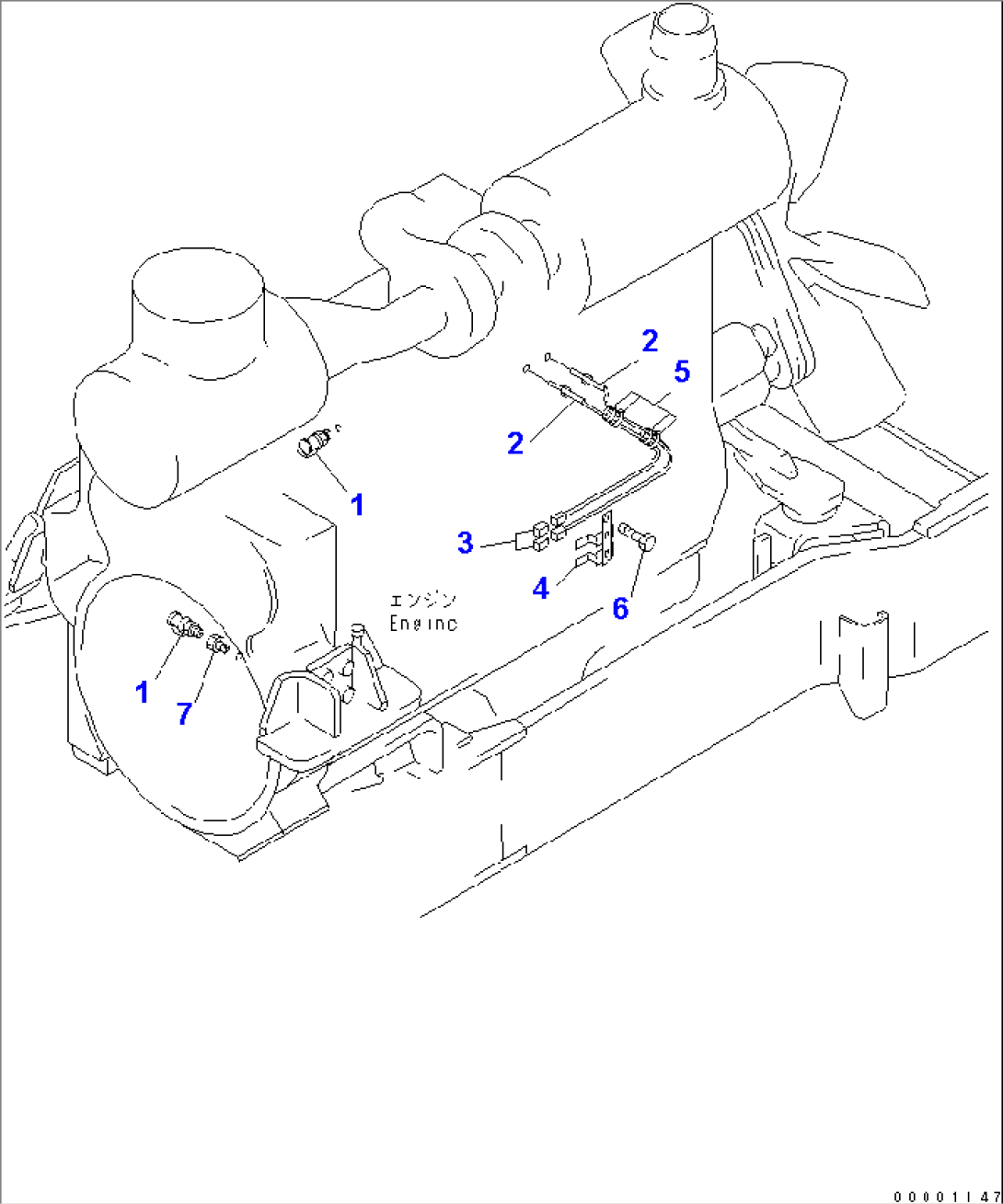 ENGINE (PM SERVICE CONNECTER AND EXHAUST TEMPERATURE SENSOR)(#52406-)