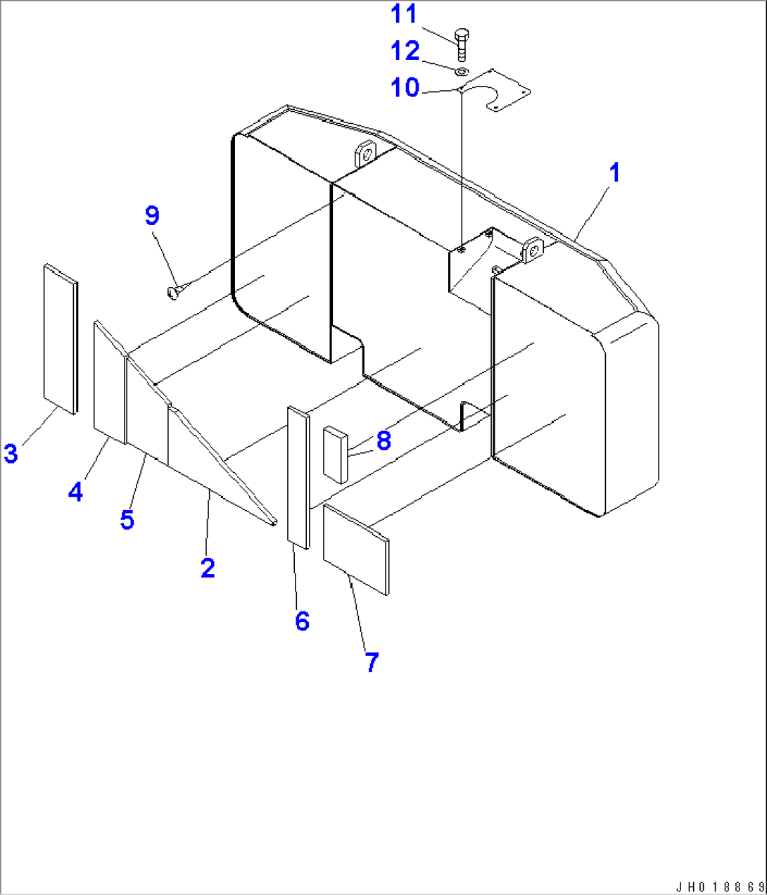 COUNTERWEIGHT (11700KG)(#20189-)