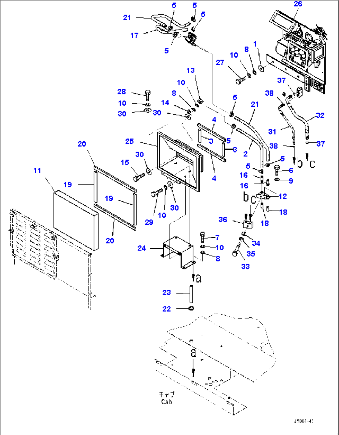 Cab, Heater Unit (#80138-)