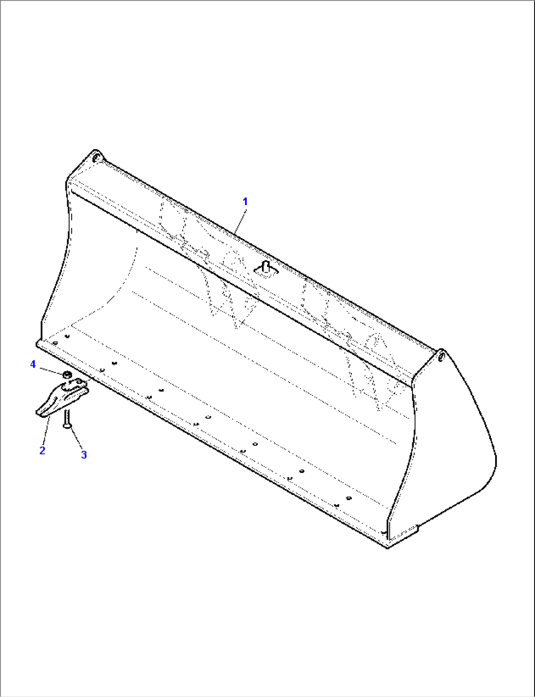BUCKET (L=2320 mm) (TUV)