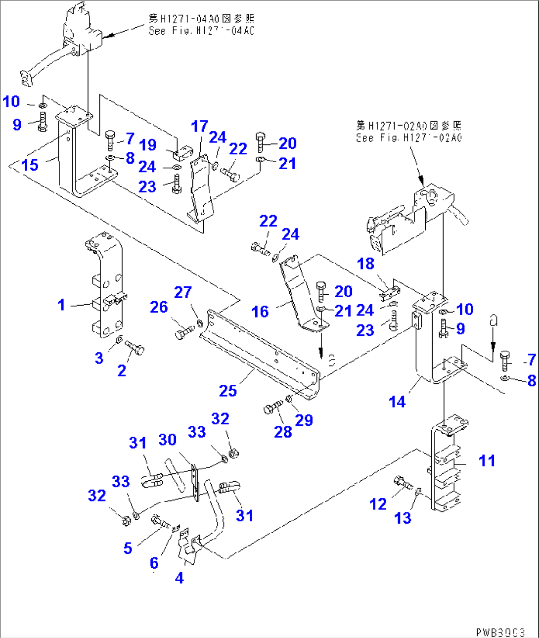 ATTACHMENT LINE (1 ACTUATOR) (ATTACHMENT LINE BRACKET)(#31384-)
