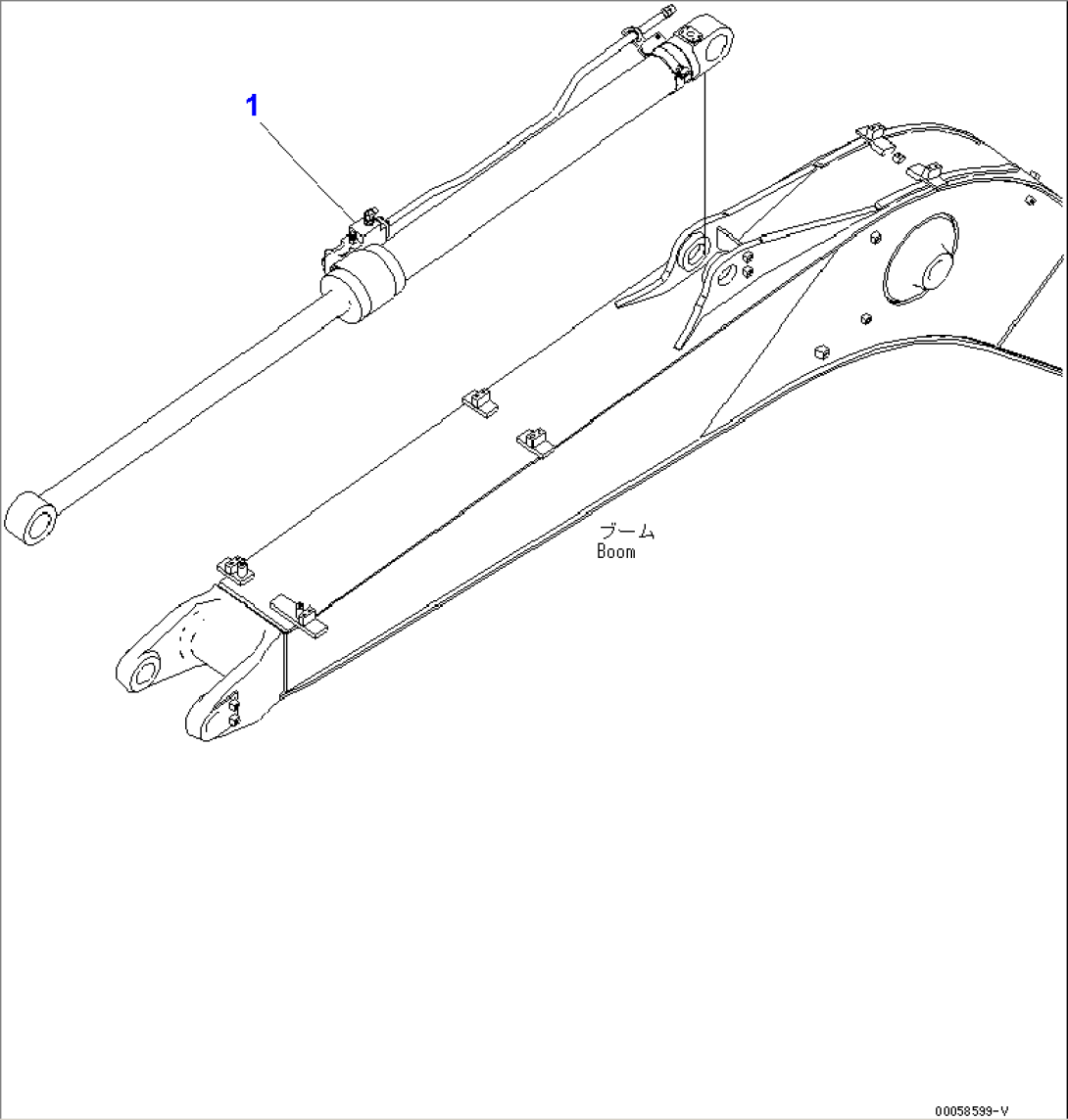 ARM CYLINDER (WITH DRIFT PREVENTIVE VALVE)(#20001-)