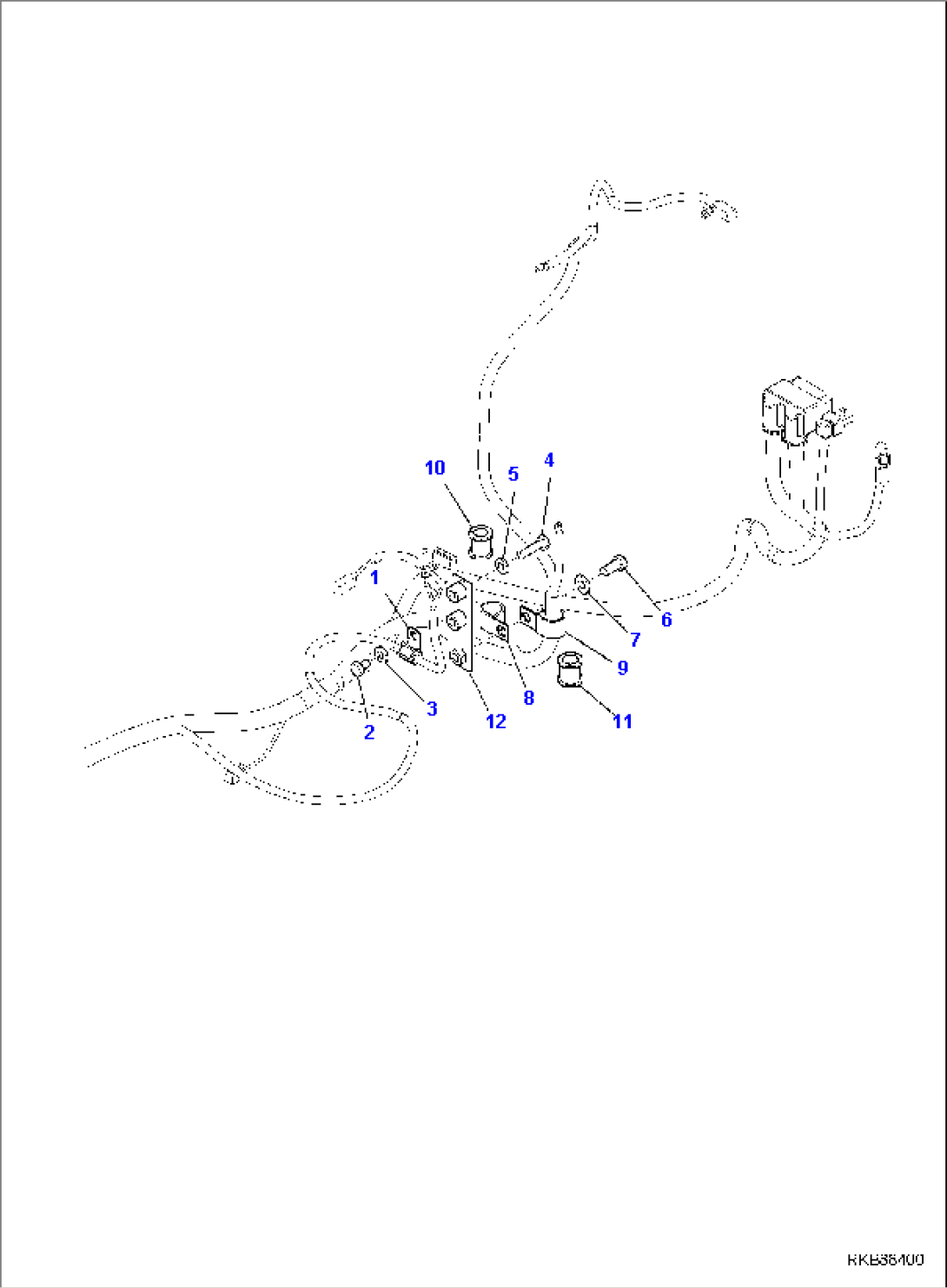 ELECTRIC WIRING, WIRE HARNESS CLAMP, ENGINE (3/3)