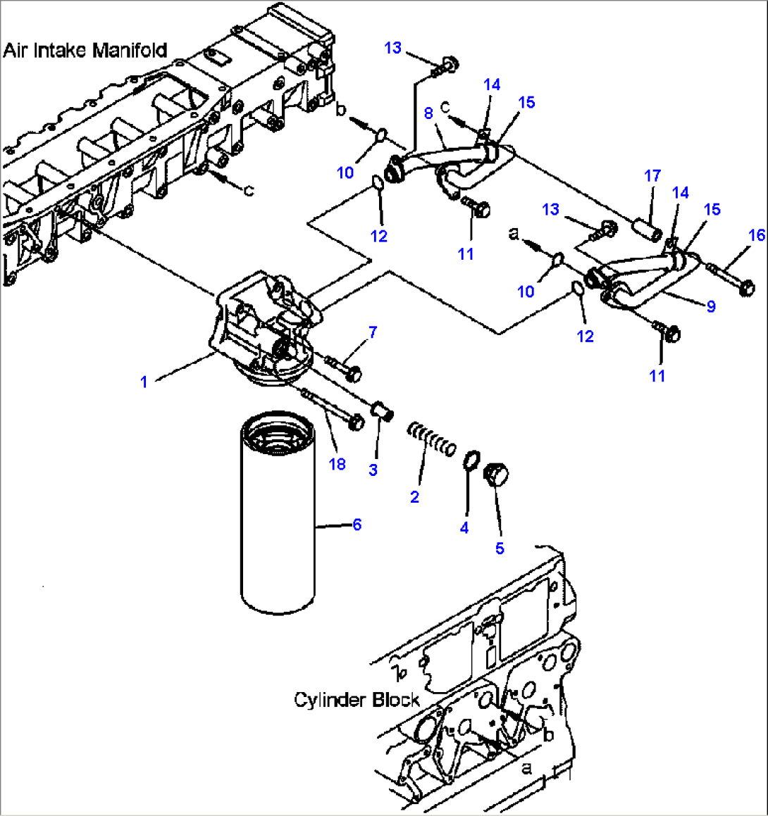 FIG. A3110-A4E1 OIL FILTER AND PIPING