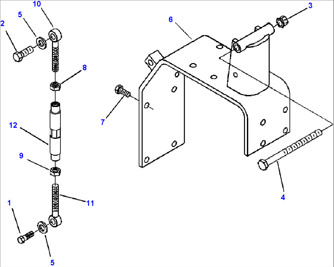 A6103-A7A3 ALTERNATOR MOUNTING WITH 75 AMP ALTERNATOR