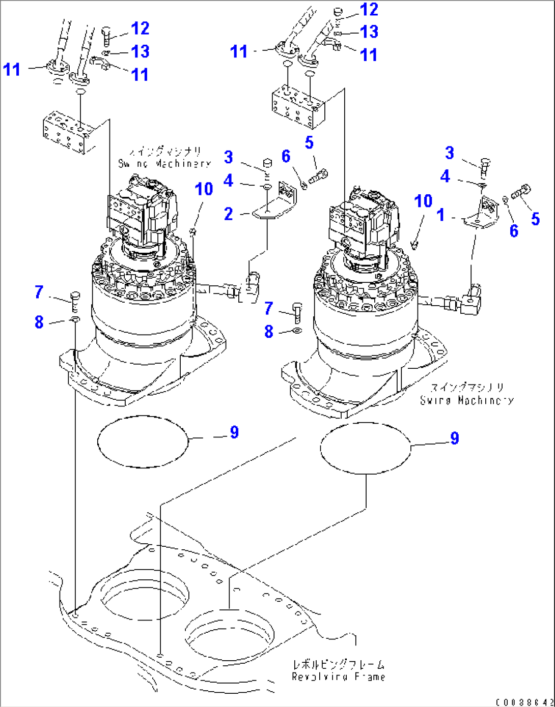 SWING MACHINERY (BRACKET AND FLANGE)