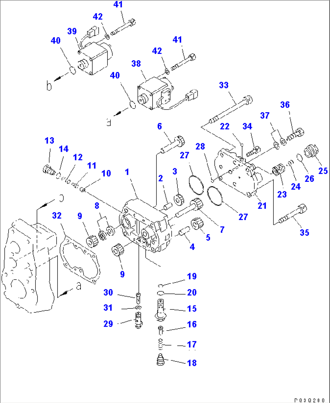FUEL INJECTION PUMP (GOVERNOR) (R.H.) (2/2) (EXCEPT JAPAN) (FOR REGULATION OF EPA) (INNER PARTS)(#12925-)