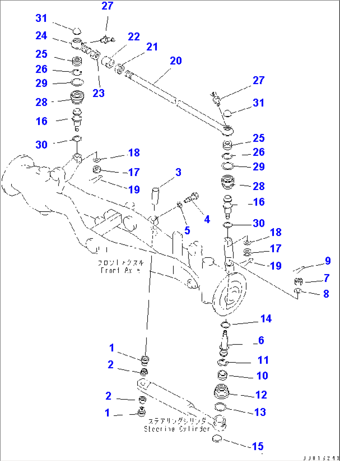 FRONT AXLE (3/3)(#30474-)