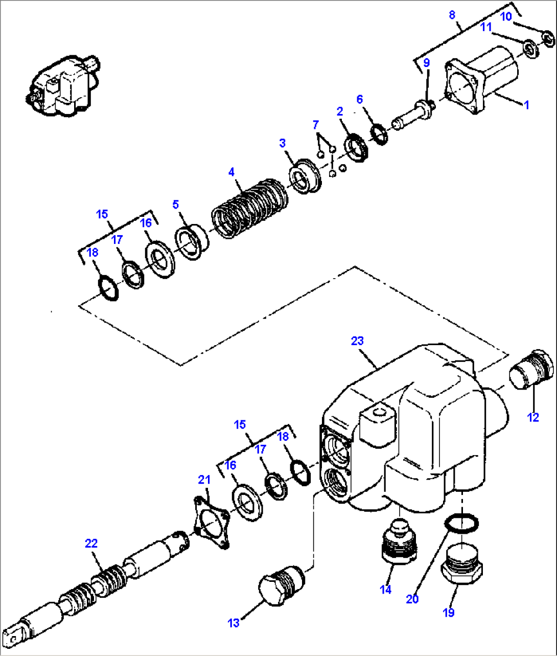 SECTION VALVE - LOADER BOOM OR DOZER LIFT