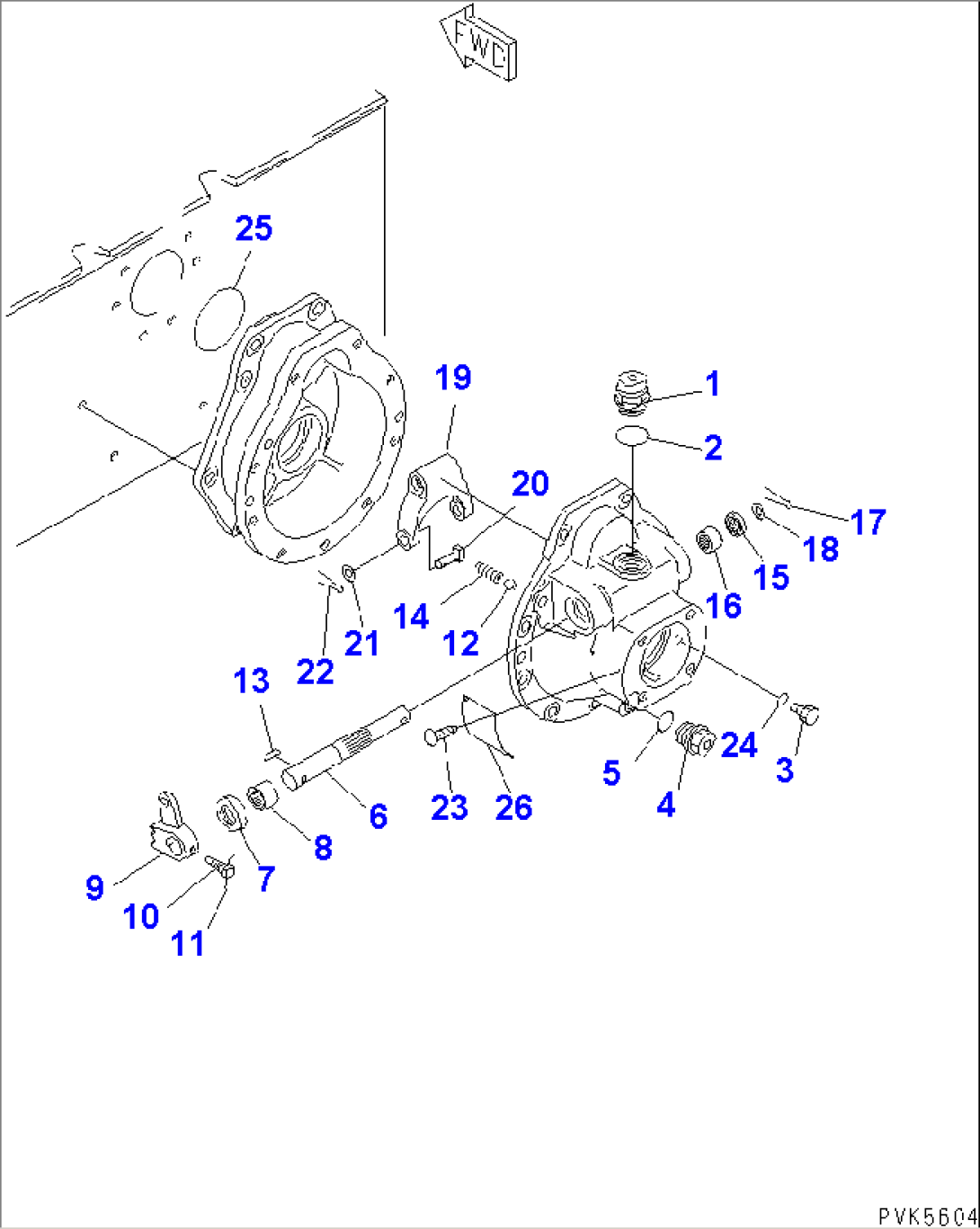 REAR P.T.O. (SHIFT FORK)