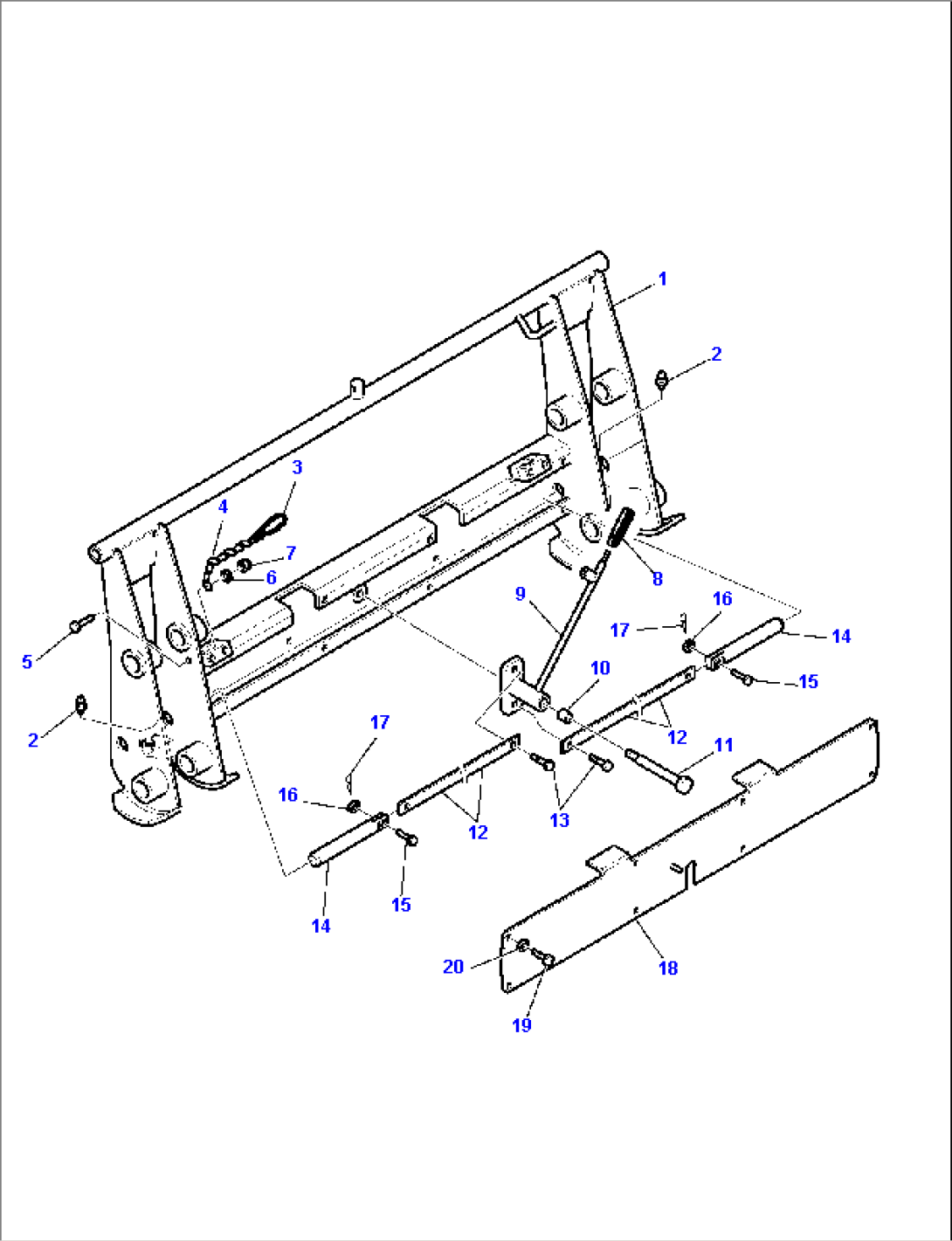 BLADE (WITH MECHANICAL QUICK COUPLING) (2/2)