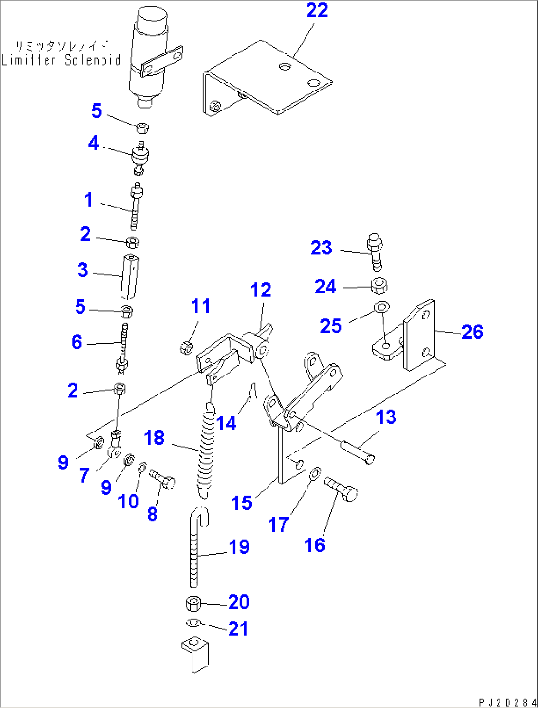 SPEED LIMITTER SOLENOID RELATED PARTS(#7044-)