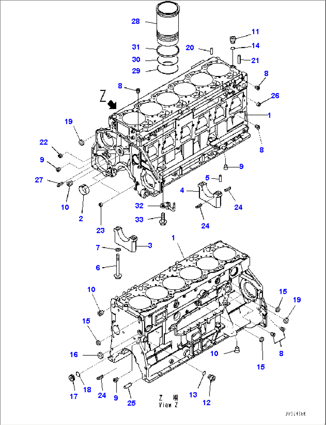 Cylinder Block (#860001-)