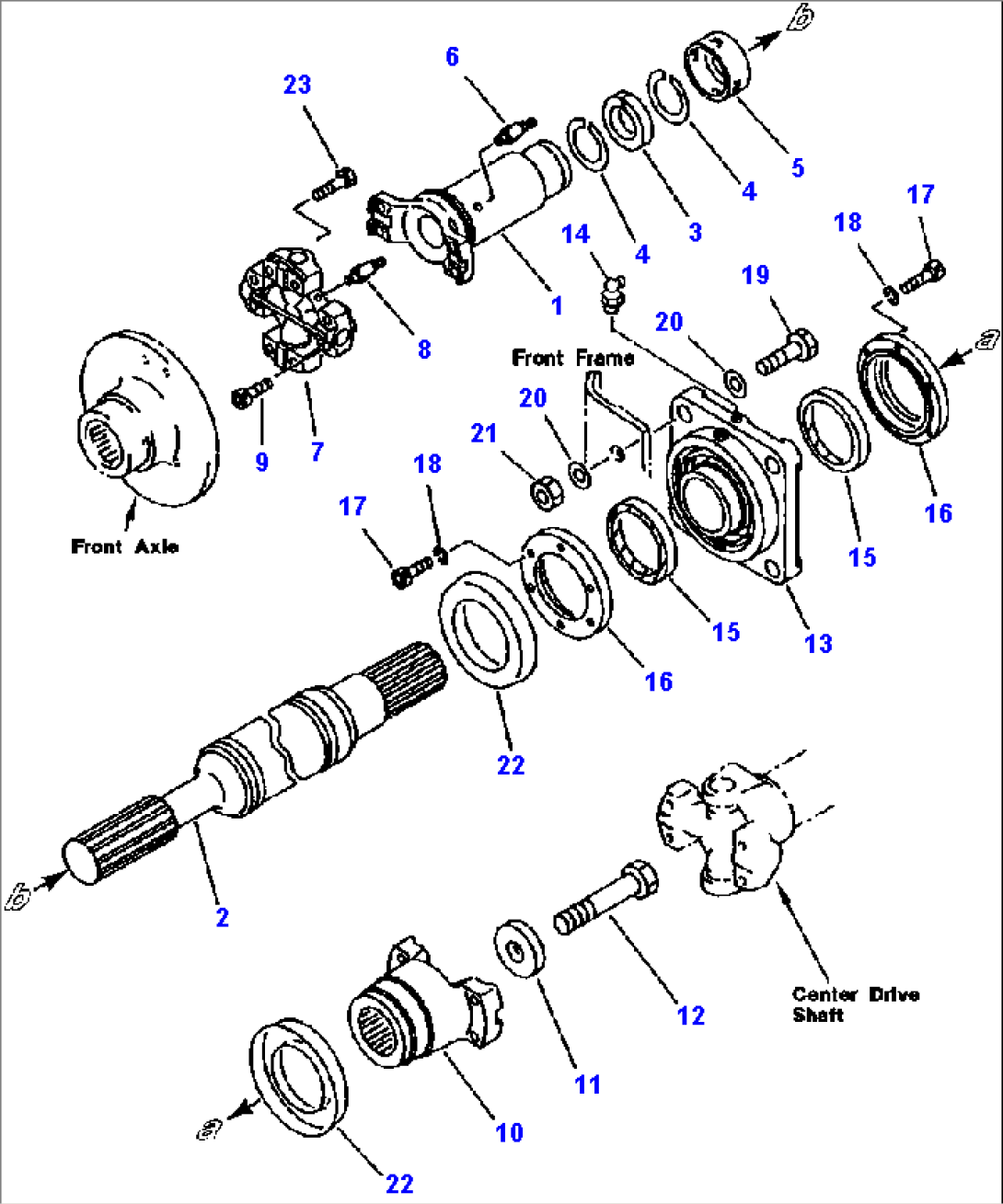 FIG NO. 3001A FRONT DRIVE SHAFT ROCKFORD