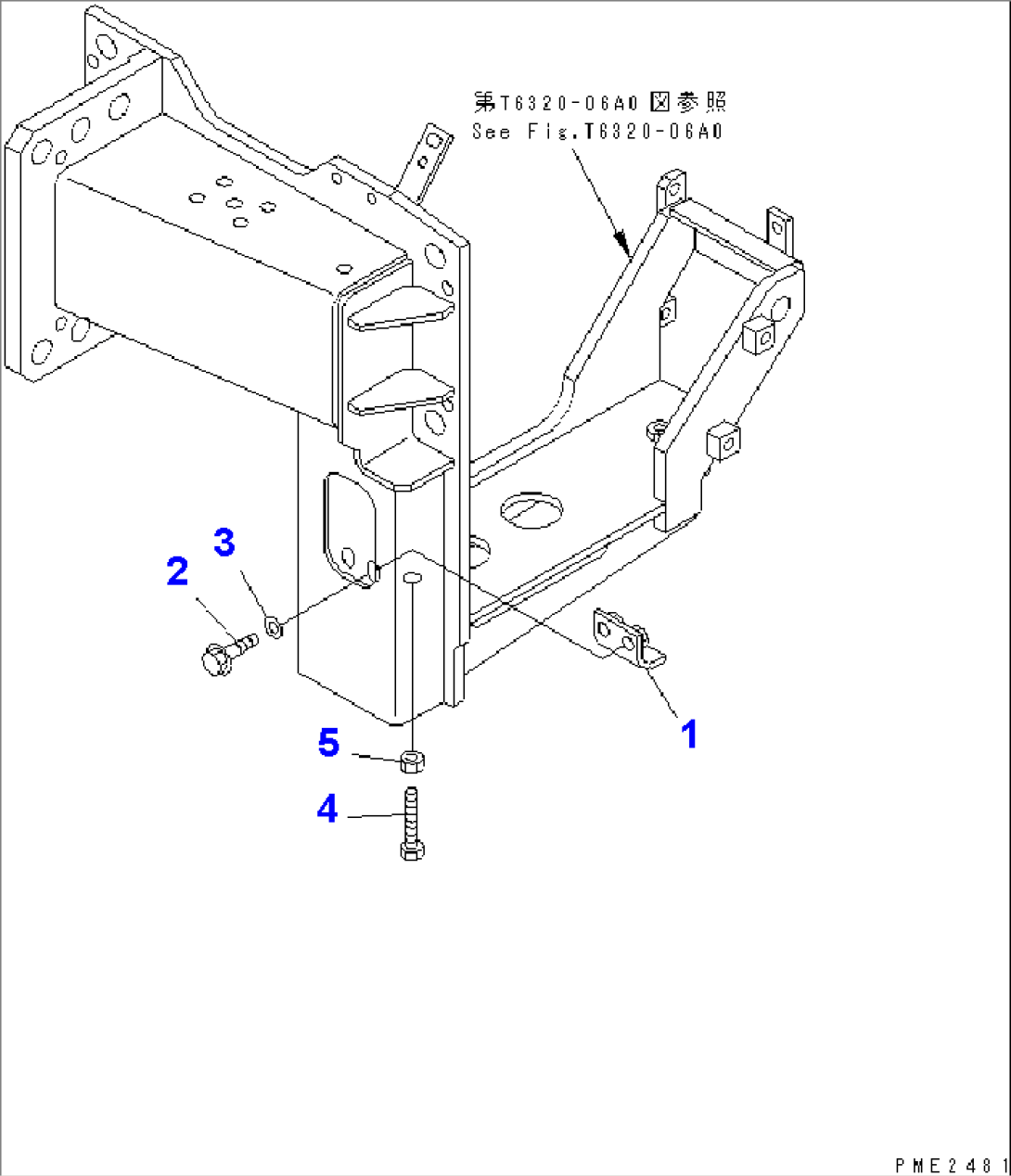 SUB WINCH (WINCH BRAKE ATTACHING PARTS)