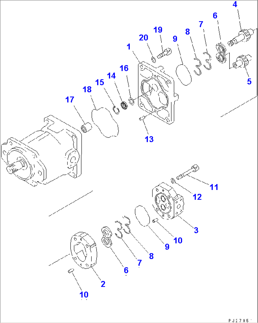 PUMP ASSEMBLY (SAR80+25) (2/2)
