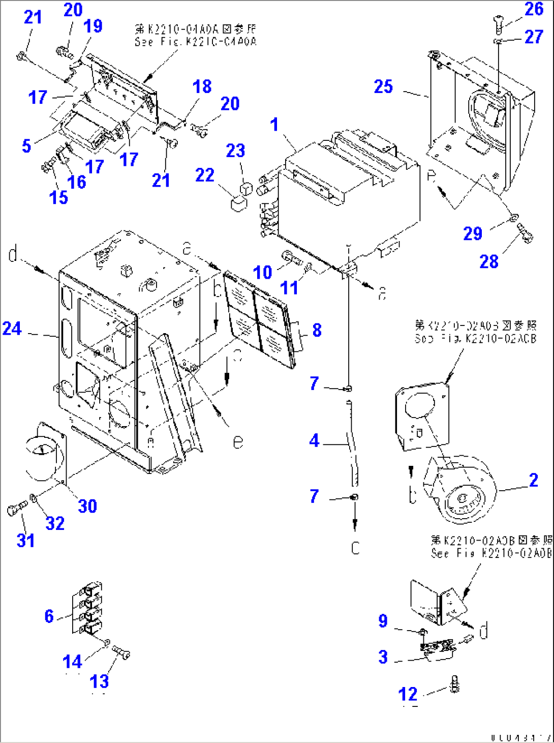 DASHBOARD (WITH HEATER) (1/2)(#76001-)