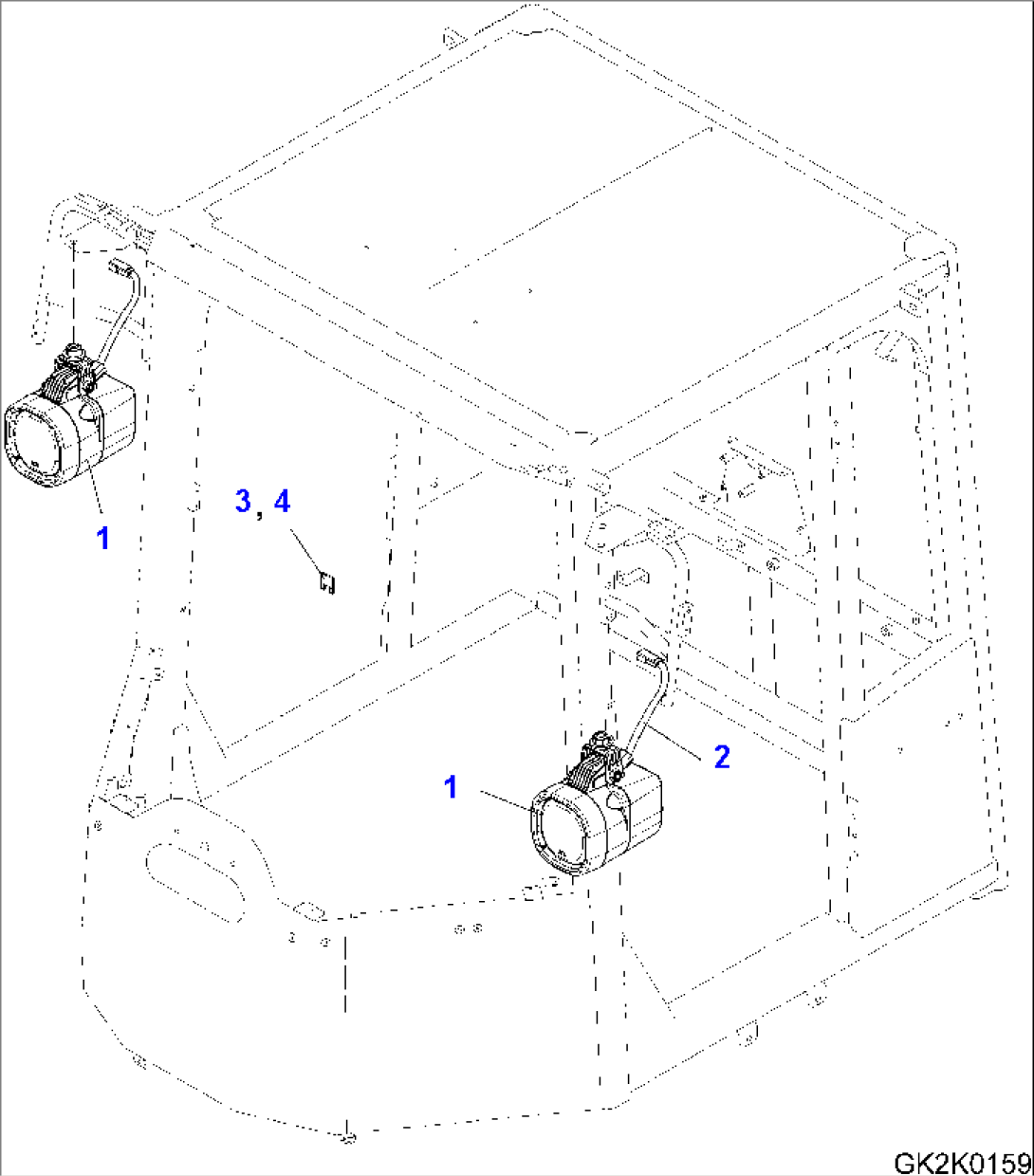 FRONT WORKING LAMP (XENON)
