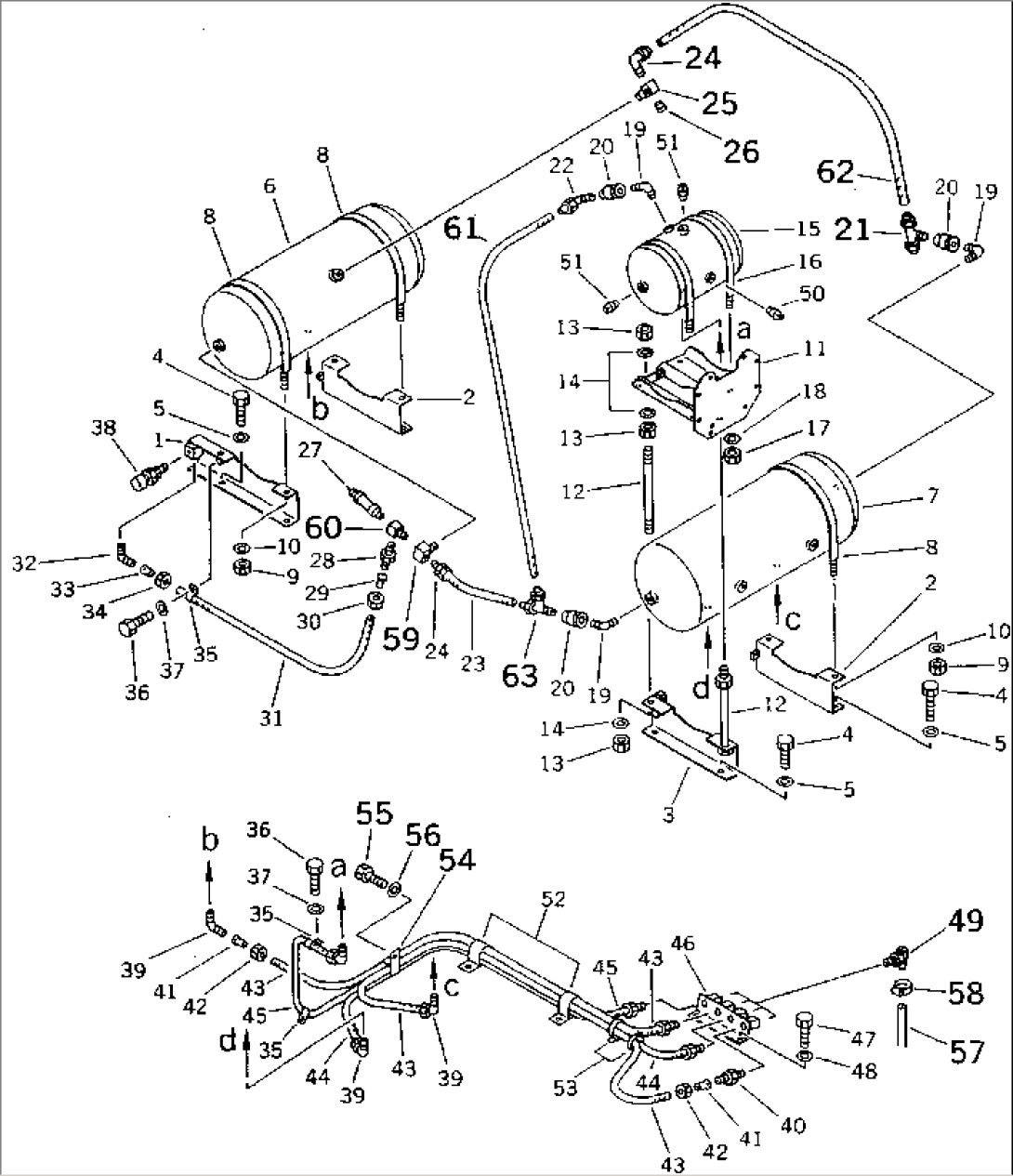 AIR PIPING (EACH RESERVOIR)