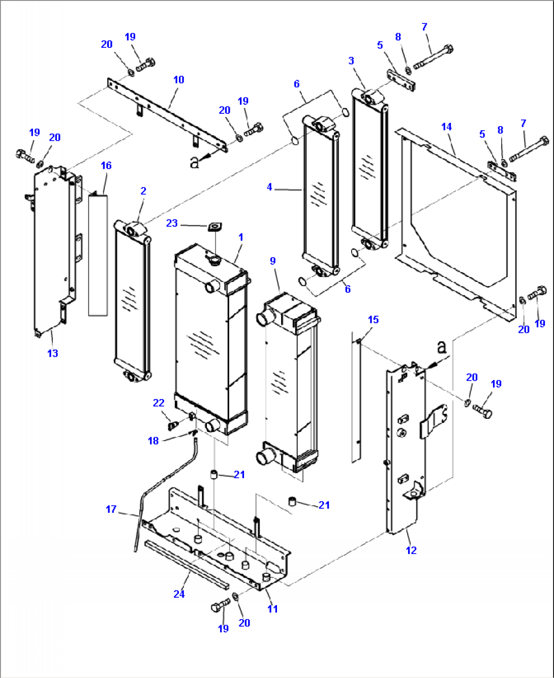 C0110-01A1 RADIATOR WIDE CORE (LATCH TYPE)