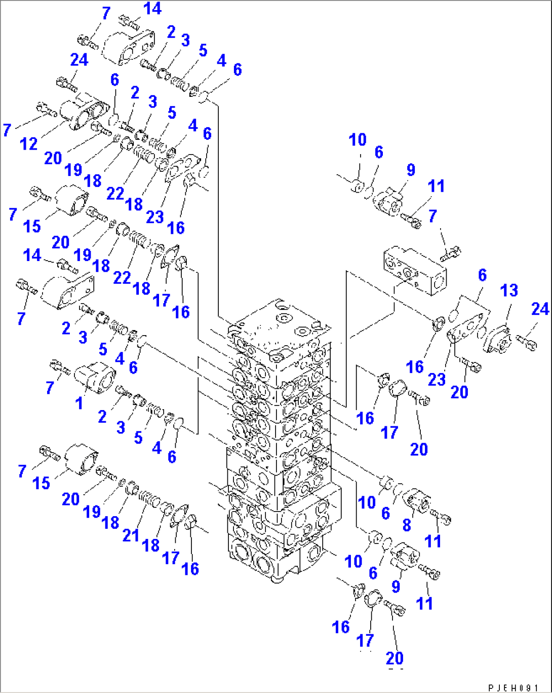 MAIN VALVE (8-VALVE) (6/17)