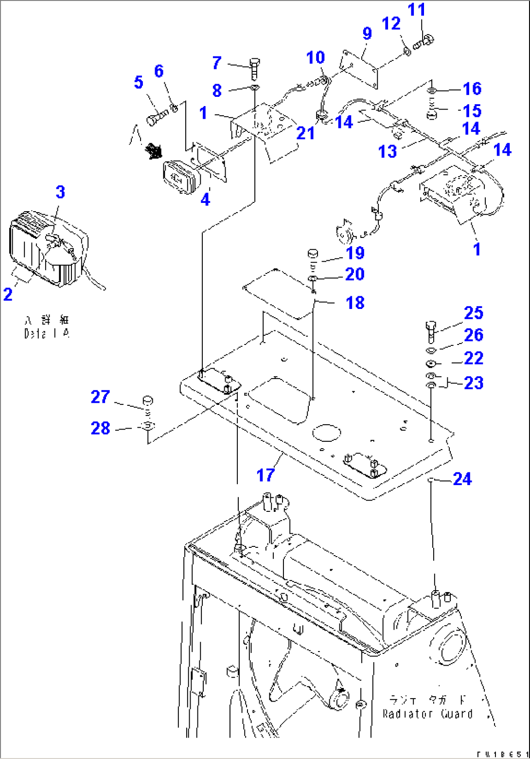 HEAD LAMP AND WIRING