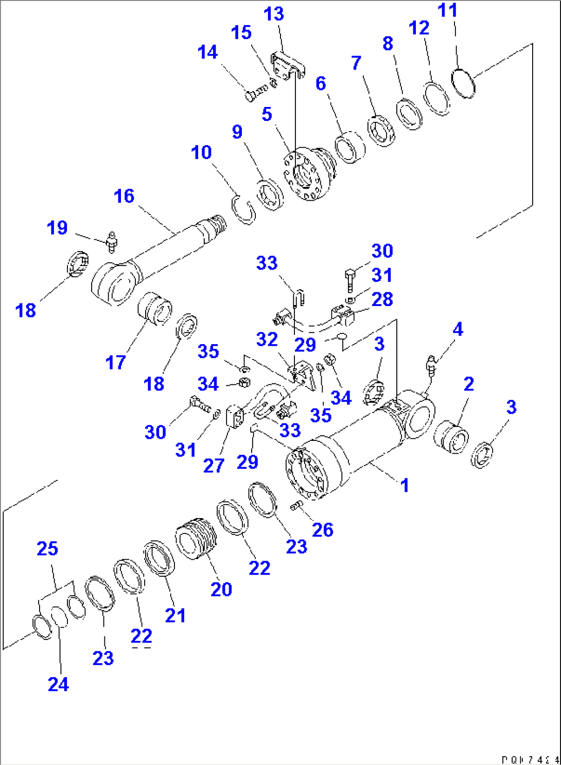 BLADE CYLINDER(#45000-)
