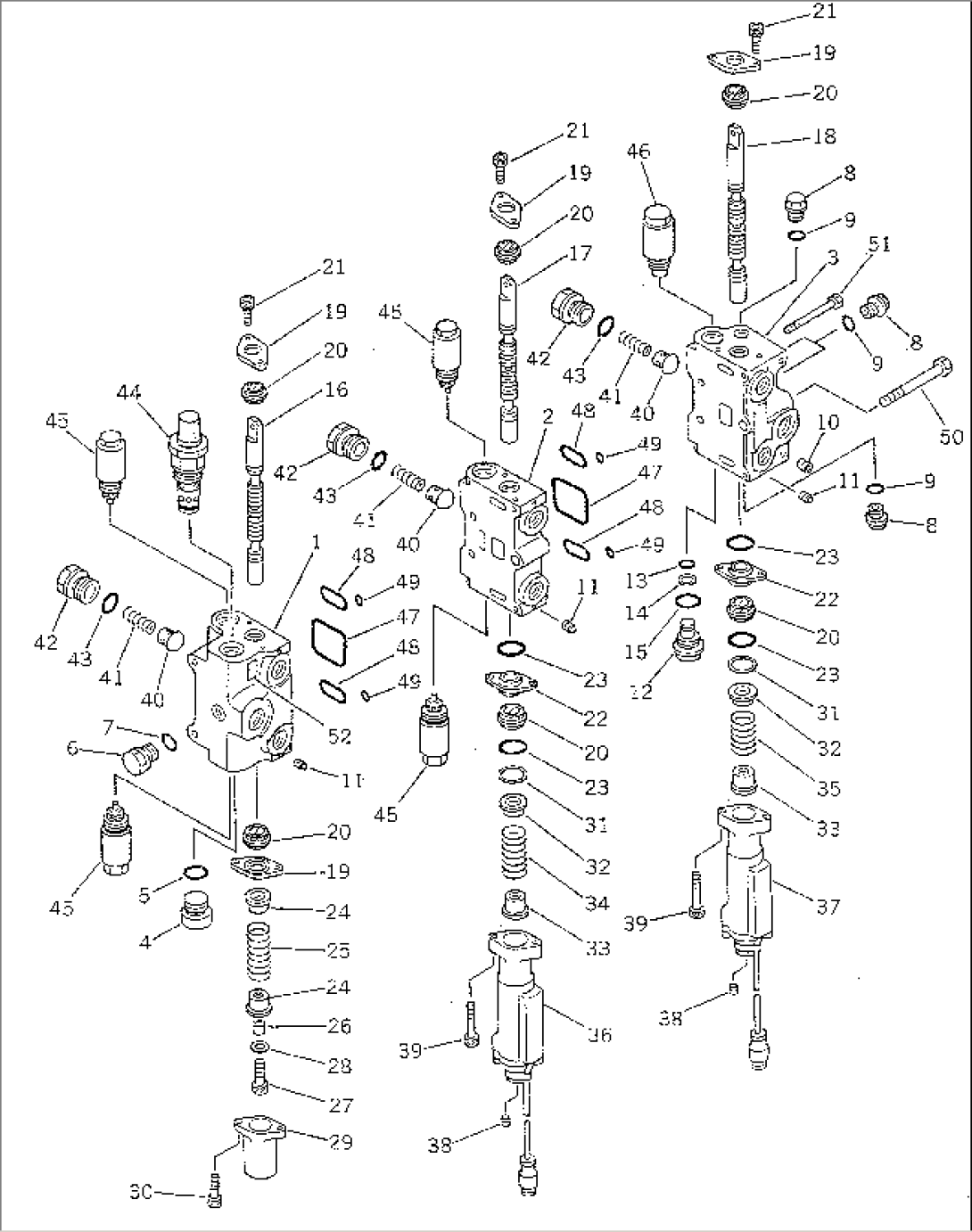 3-SPOOL CONTROL VALVE (1/2)