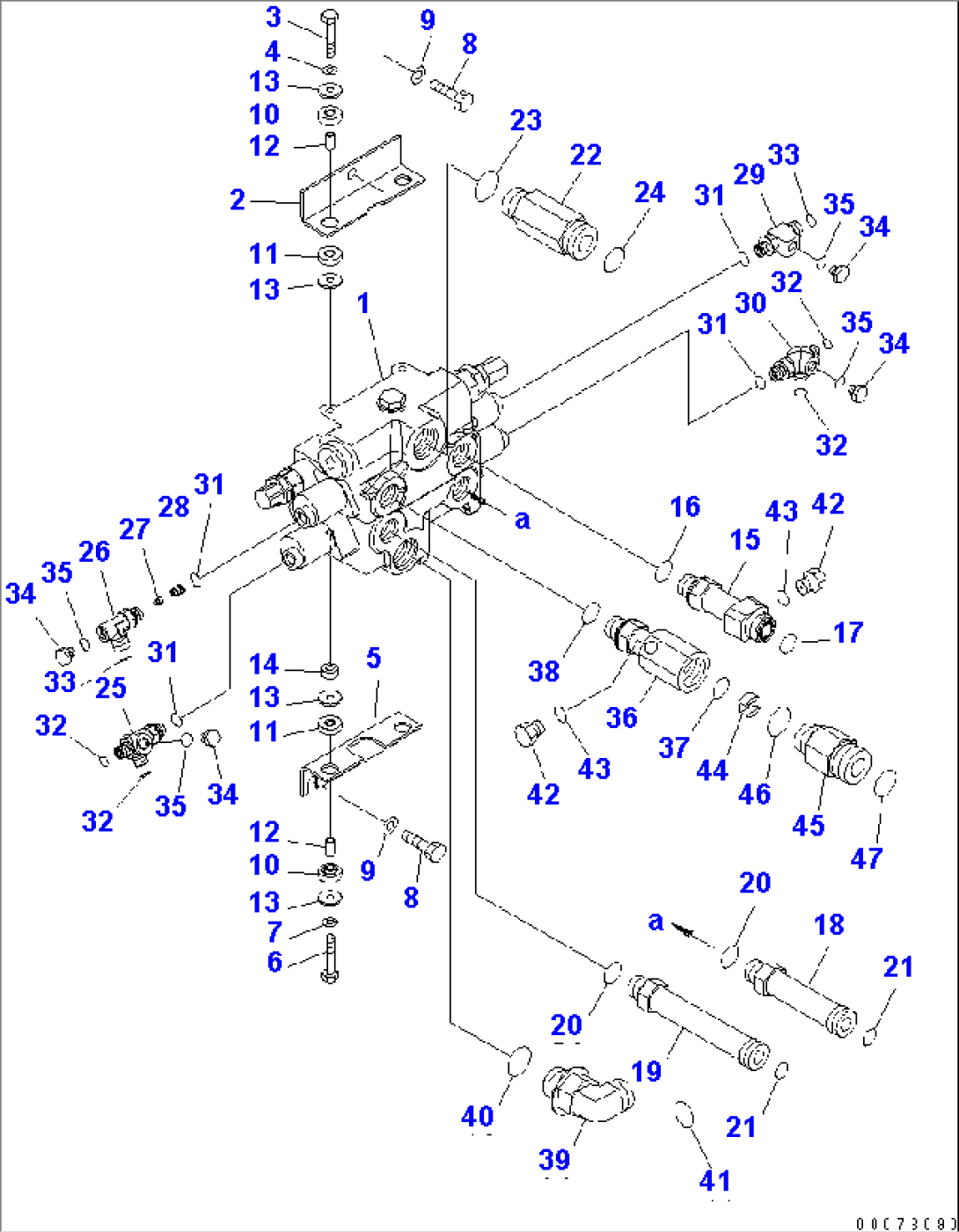 MAIN VALVE (FOR 2-SPOOL VALVE)