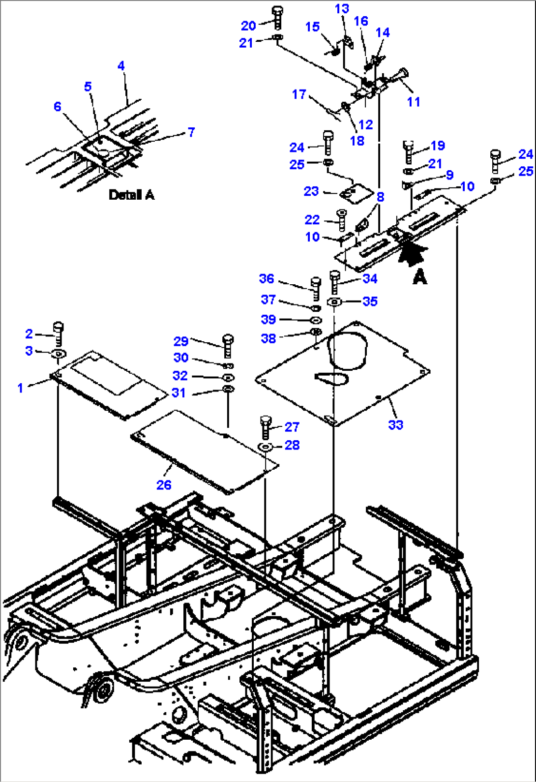M1210-01A0 COVER -UPPER MACHINE CAB