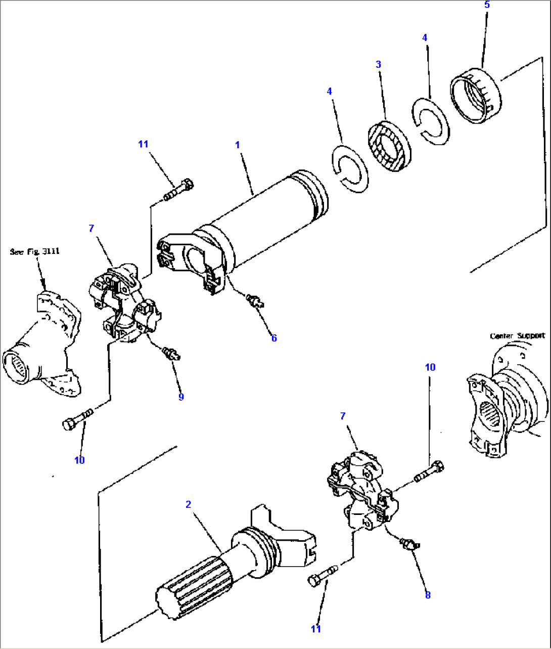 FIG NO. 3001 DRIVE SHAFT (FRONT)