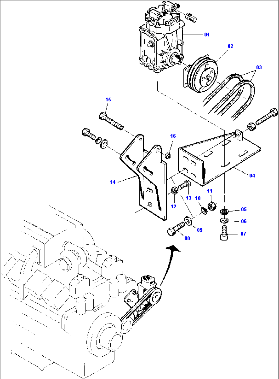 Air Condition. Equipm., Compressor Drive - CU-Engine