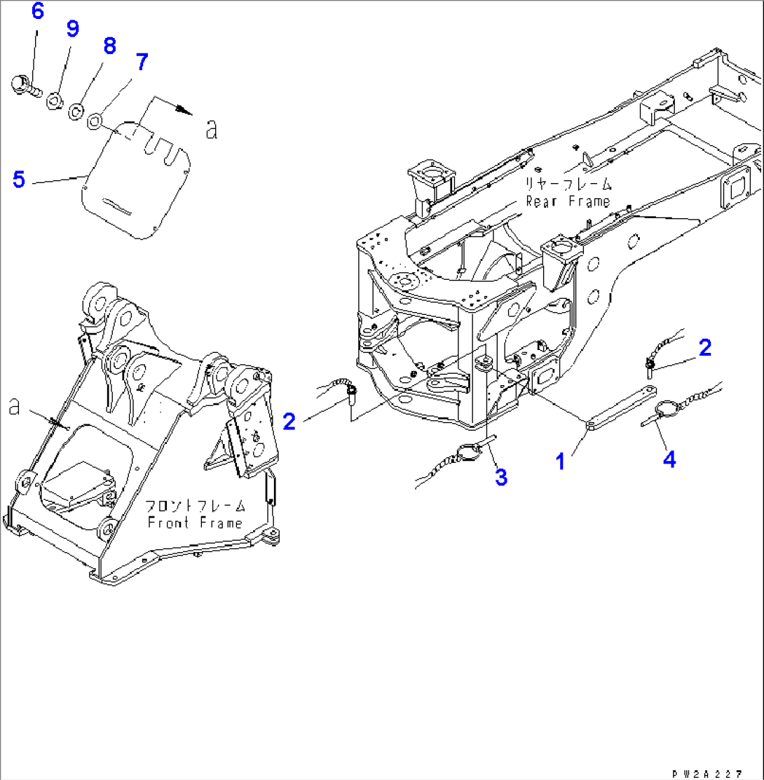 LOCK AND COVER (LOCK BAR AND FRAME COVER) (KOHAG)(#54101-)