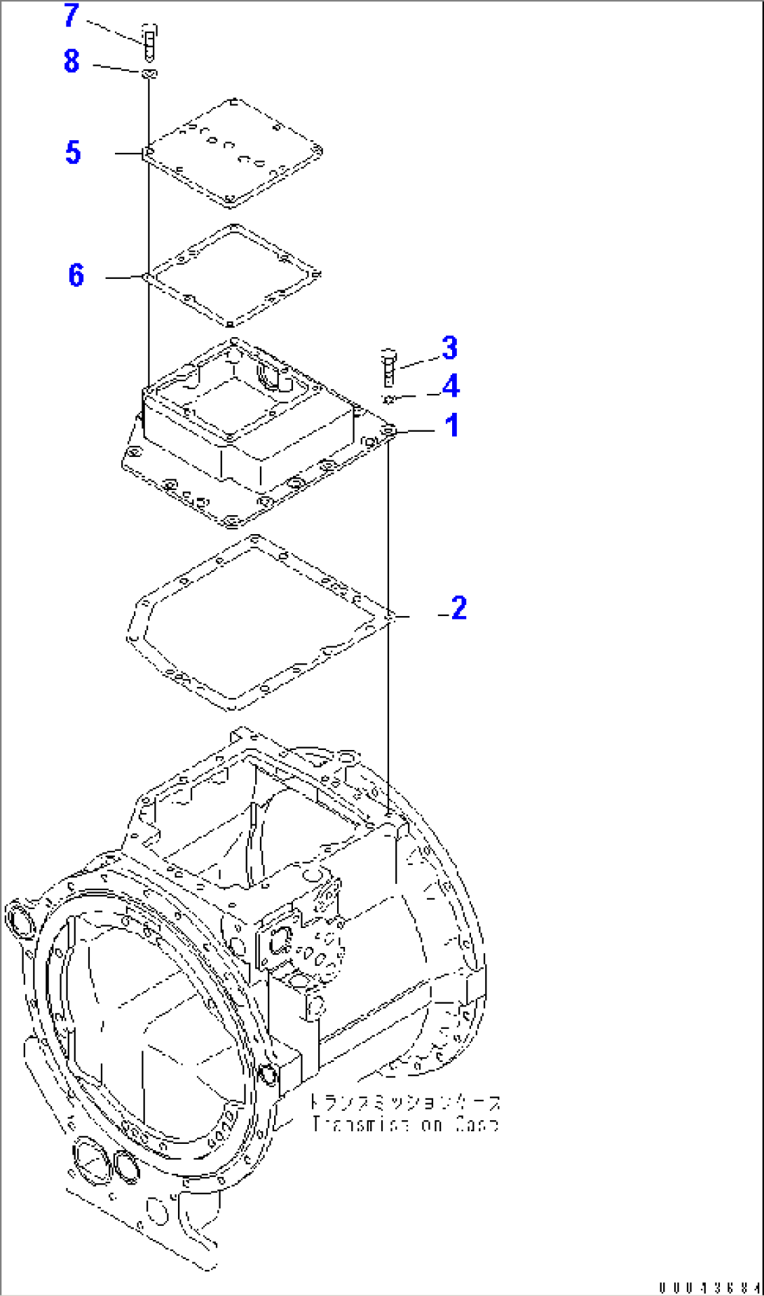 TRANSMISSION VALVE COVER(#80001-)