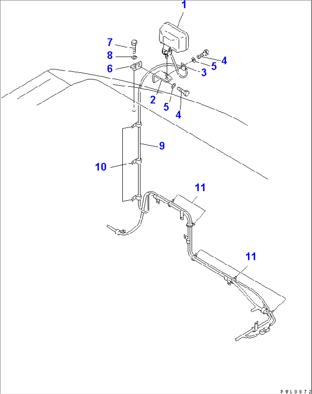 REAR WORK LAMP(#12098-)