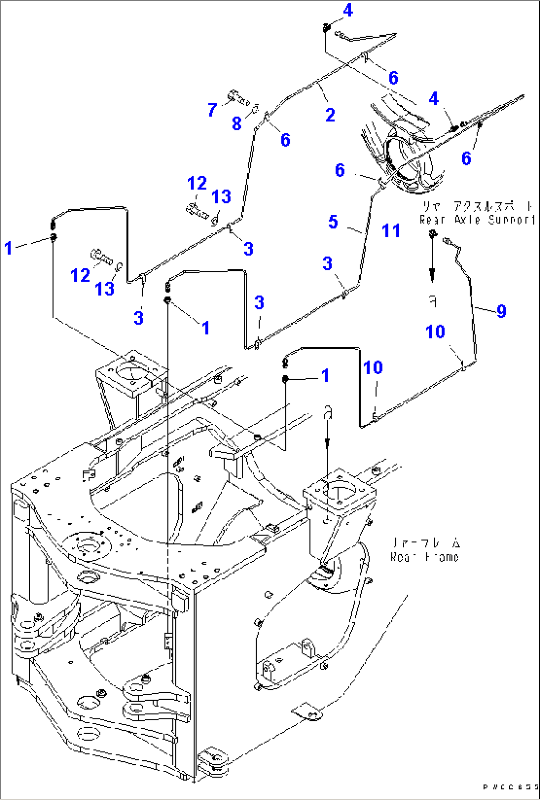 REMOTE GREASE (REAR AXLE SUPPORT)
