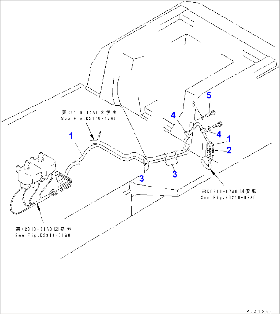 FLOOR FRAME (WINDOW WASHER HOSE)