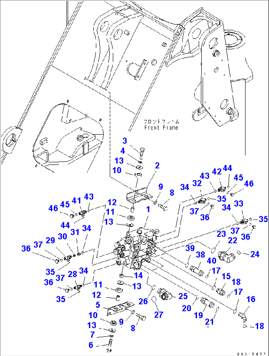 MAIN VALVE (FOR 3-SPOOL VALVE)