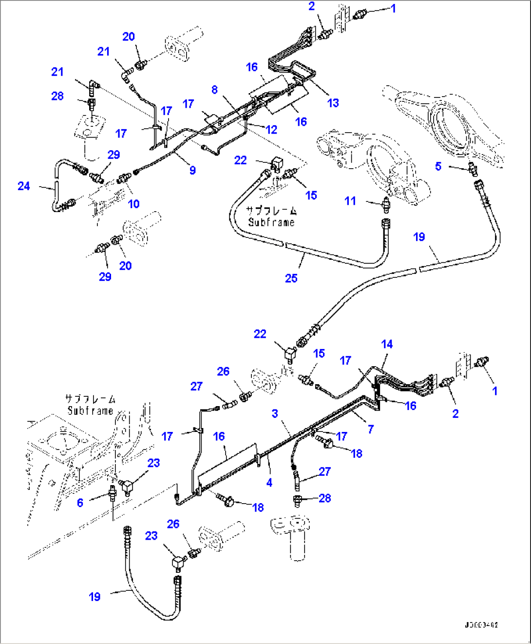 Front Auto-greasing (#2785-)