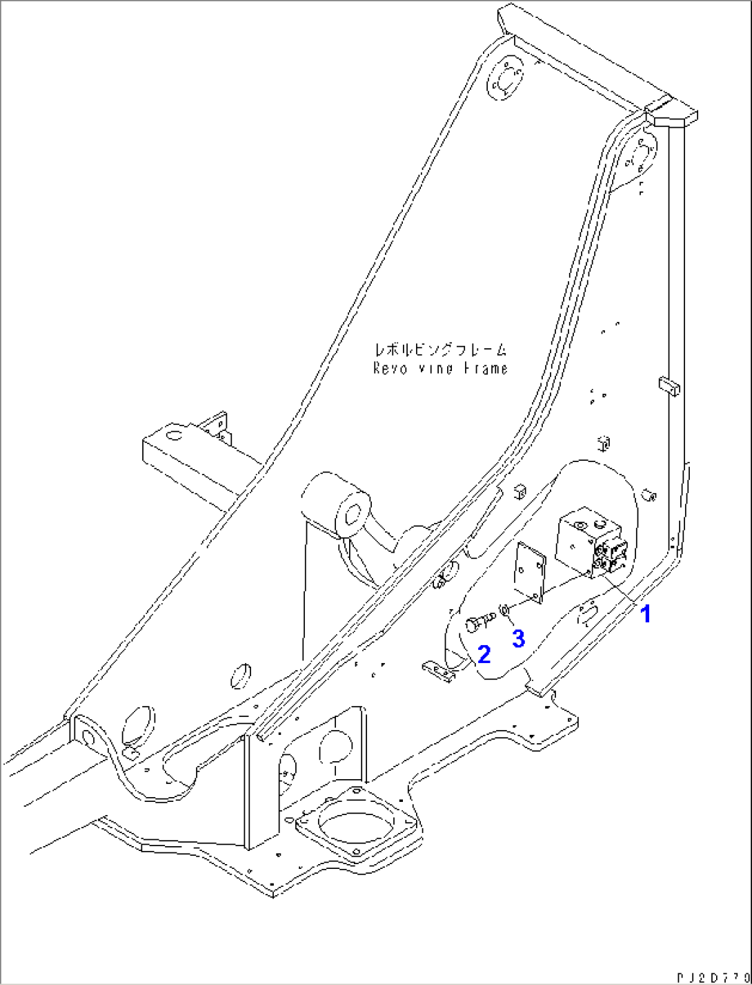 HYDRAULIC MAIN VALVE (3RD WINCH CLUTCH VALVE) (WITH 3RD WINCH)(#15301-)