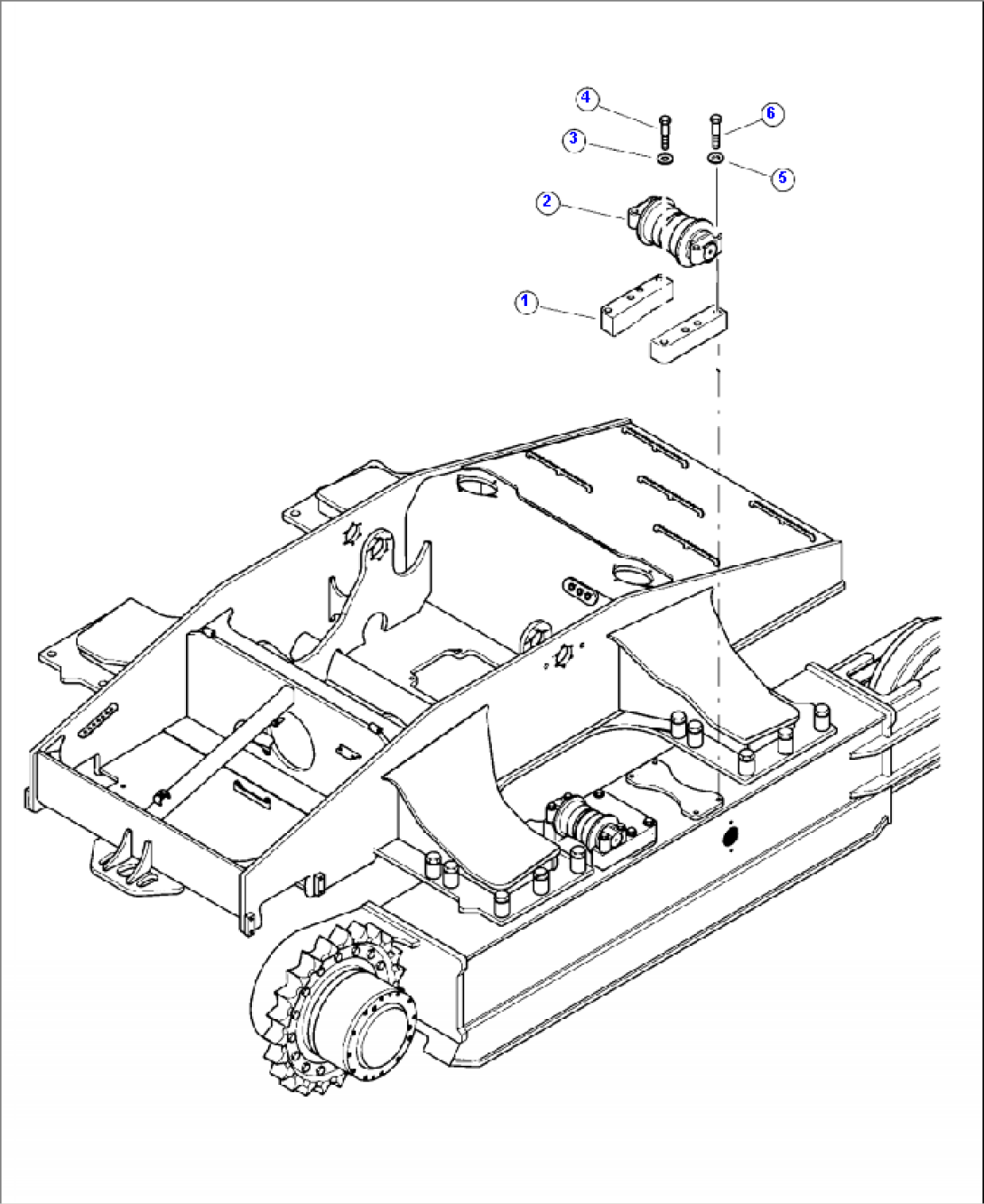R0300-01A0 CARRIER ROLLER MOUNTING